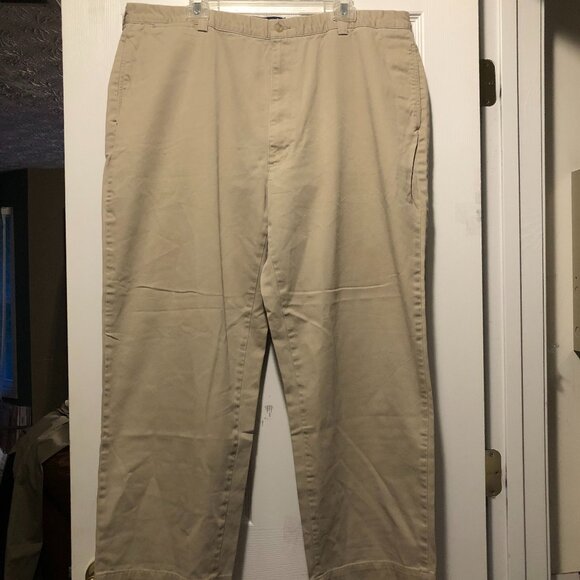 polo Ralph Lauren men's Chino 100%cotton flat front casual pants size: 42/32